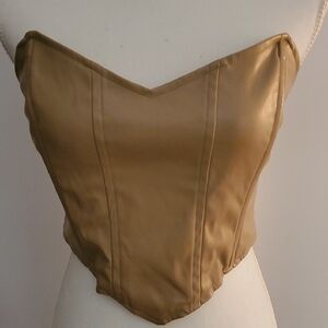 Princess Polly Beige Strapless Bustier